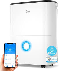 Midea 20L Tyst Avfuktare med Timer och R290 Kylmedel